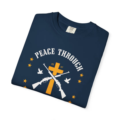 "Peace Through Strength" #01, Unisex T-shirt