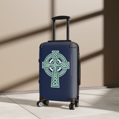 "A Simple Gaelic High Cross", Suitcases (Dark Blue)
