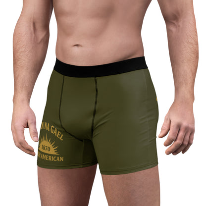 "Clan na Gael - Irish American", Men's Boxer Briefs (Fianna Green)
