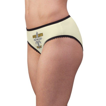 "Good News - John 3:17", Women's Briefs (Cream)