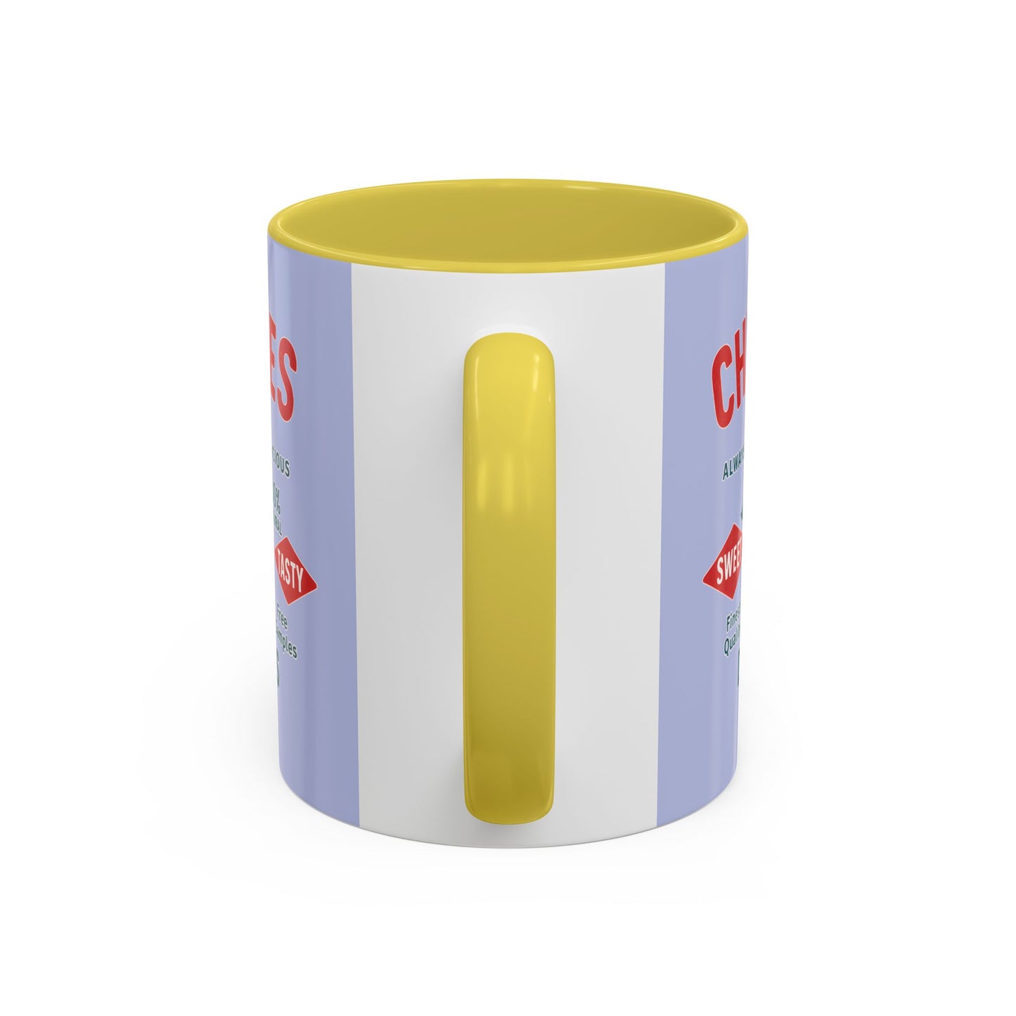 "Delicious Cherries", Colorful Mugs (11oz, 15oz) (Retro Periwinkle)