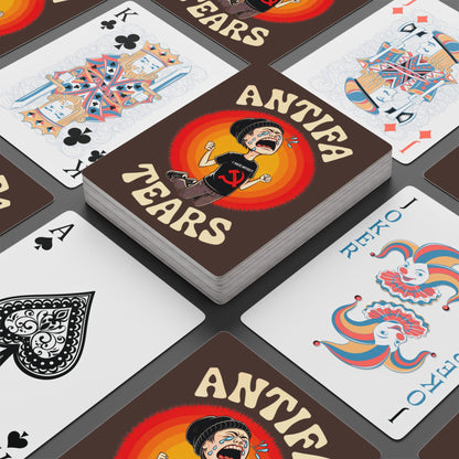 "Antifa Tears" #01, Political Playing Cards (Zanzibar Brown)