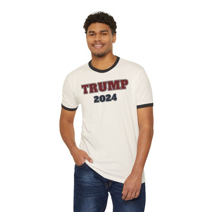 "TRUMP - 2024", Unisex Cotton Ringer T-Shirt - Historical Collectible