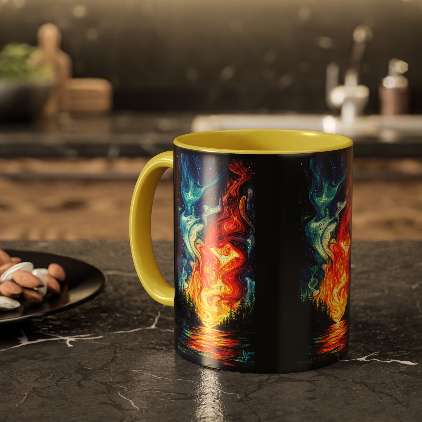 "Naomh Solus (Gaelic) - Sacred Light (English)", Colorful Mugs (11oz, 15oz)