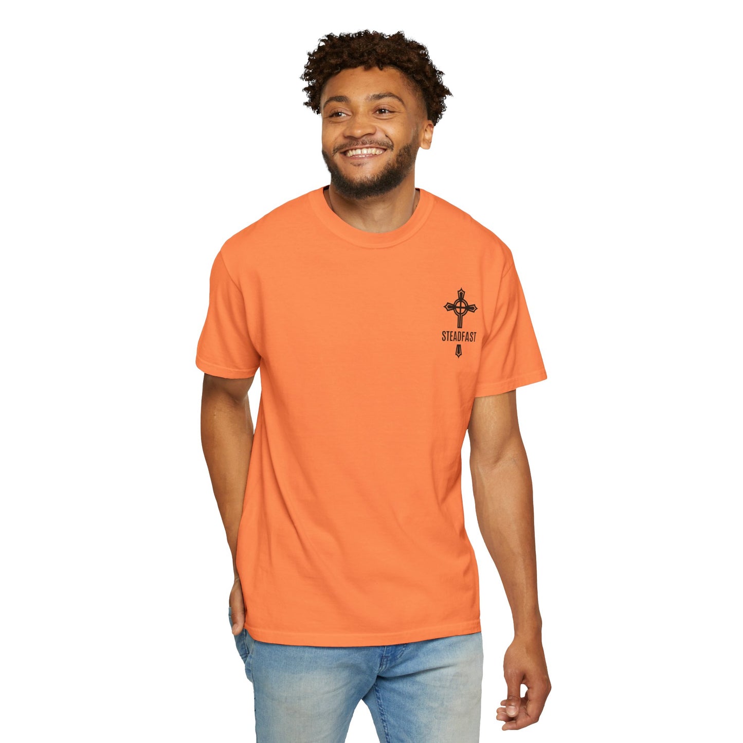 "Steadfast Cross in Black", Unisex T-shirt