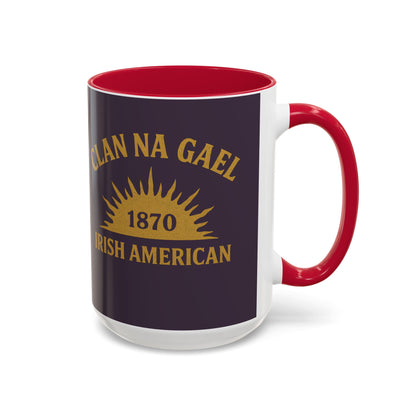 "Clan na Gael - Irish American", Colorful Mugs (11oz, 15oz) (Purple Verbena)