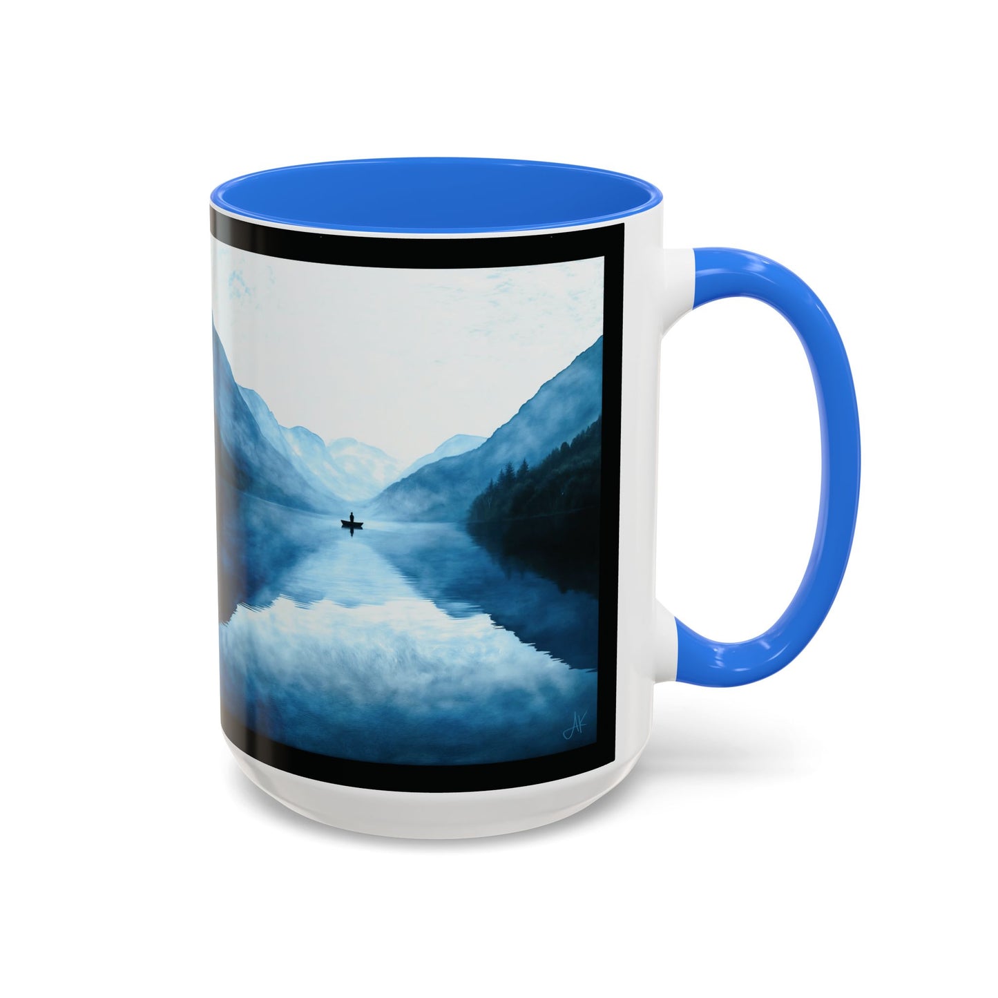 "Connected in Silence - Psalm 46:10", Colorful Mugs (11oz, 15oz)