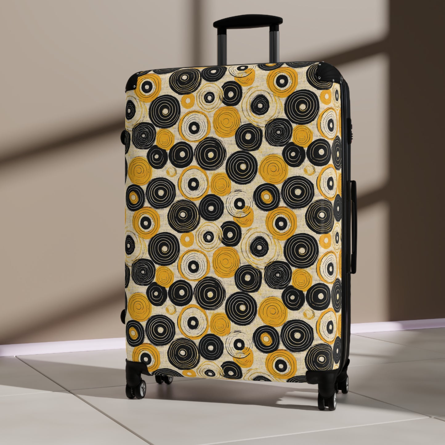 "Old 45's" Pattern Art Suitcases