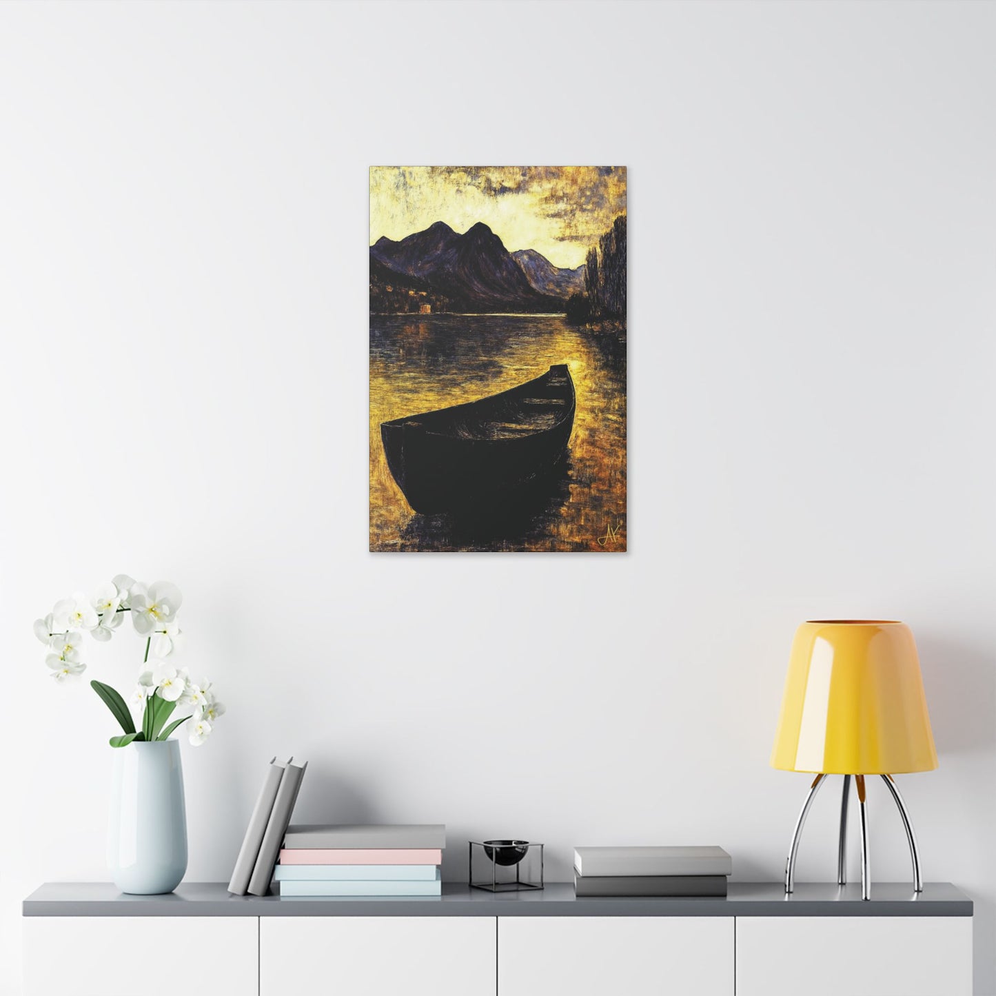 "By Oar and Tide - Ancient Gaelic Highways", Stretched Classic Canvas Fine Art Print