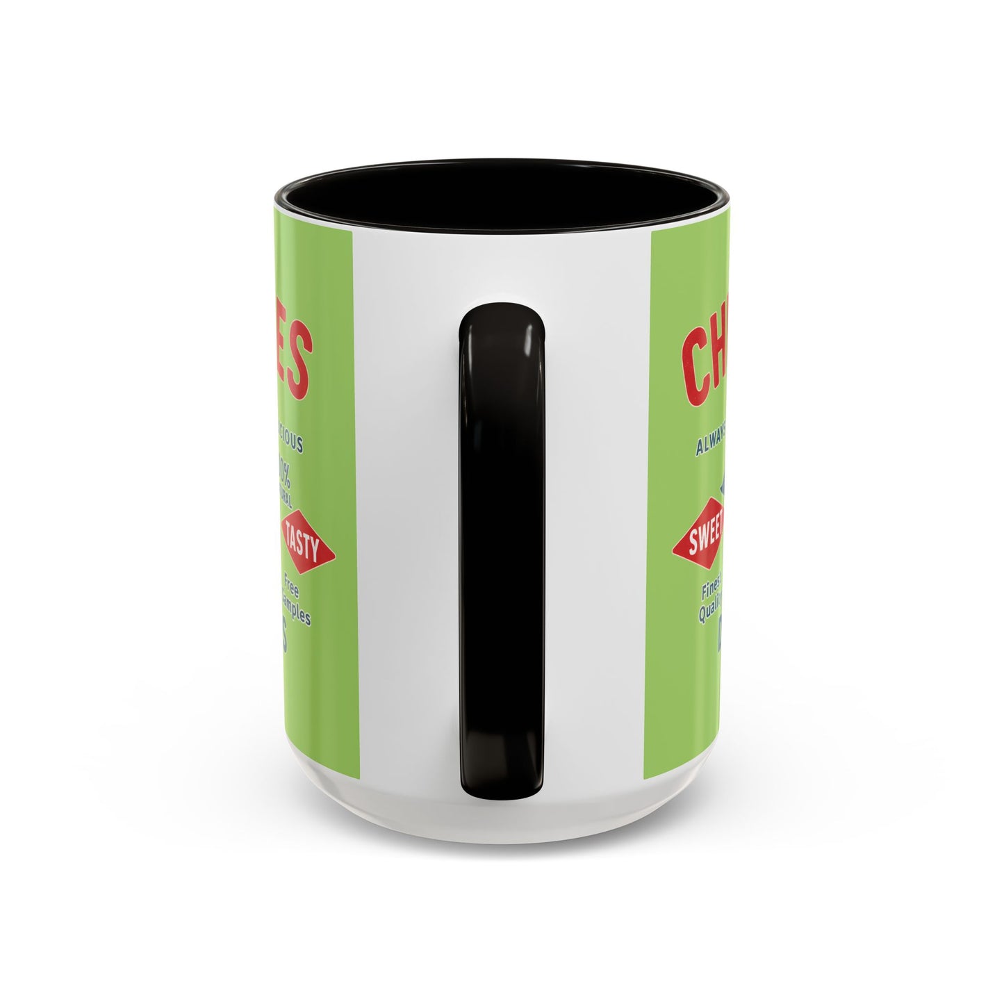 "Delicious Cherries", Colorful Mugs (11oz, 15oz) (Orchard Lime)