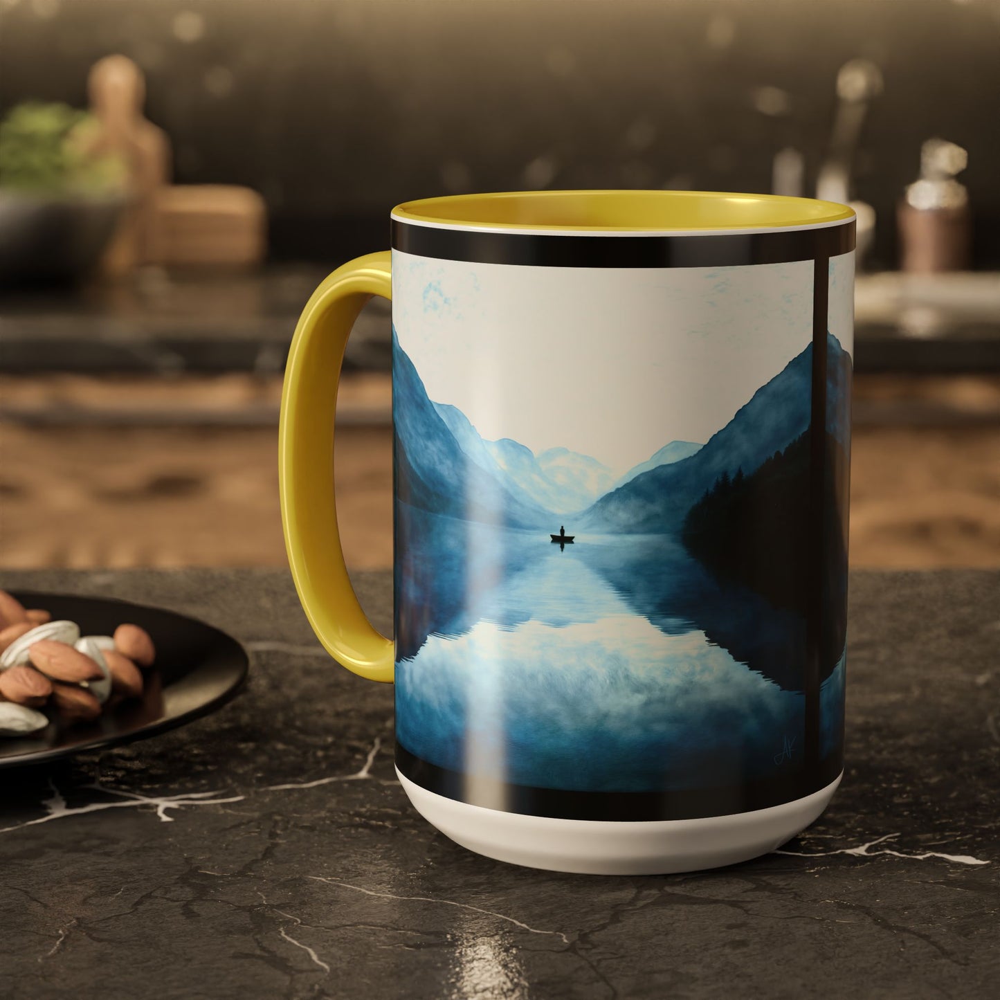 "Connected in Silence - Psalm 46:10", Colorful Mugs (11oz, 15oz)