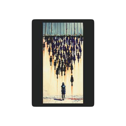 "She will be Different", Fine Art Playing Cards (Void Black)