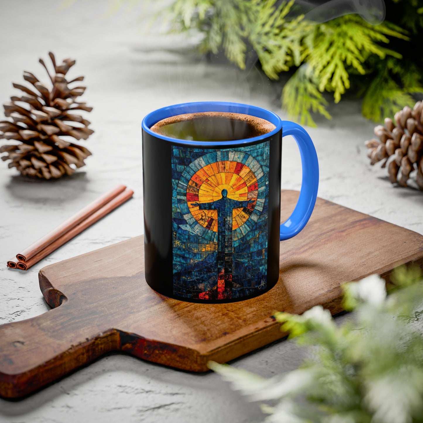 "Alpha and Omega - Revelation 22:13", Colorful Mugs (11oz, 15oz)