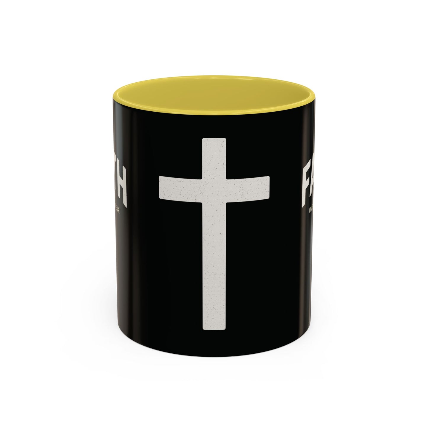 "Faith Overcomes Fear", Colorful Mugs (11oz, 15oz)