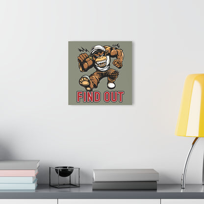 "Find Out", Acrylic Wall Prints (French Cleat Hanging) (Striking Grey)