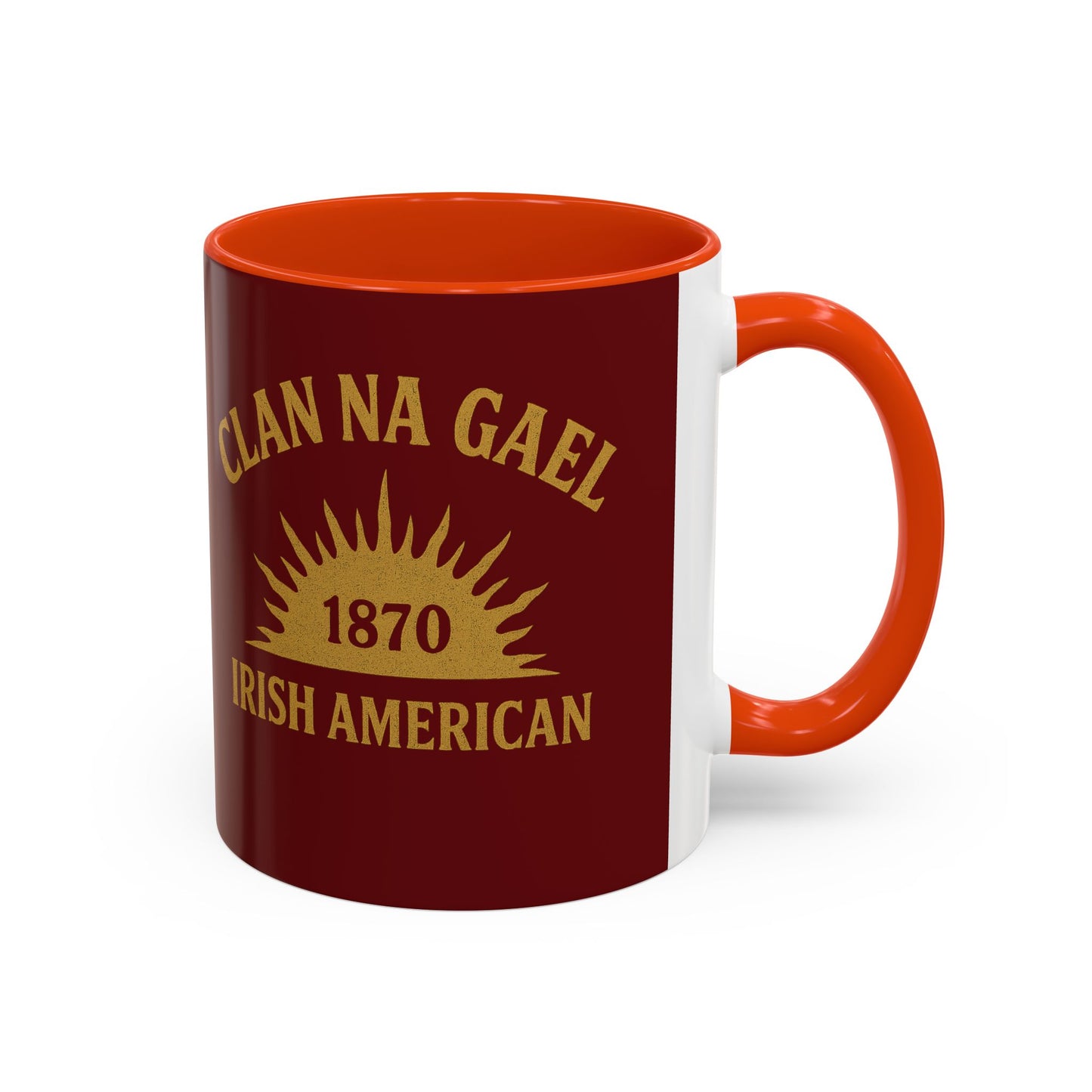 "Clan na Gael - Irish American", Colorful Mugs (11oz, 15oz) (Palladius Red)