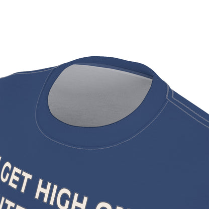 "Intelligent Conversation", Unisex T-shirt (Sailboat Blue)