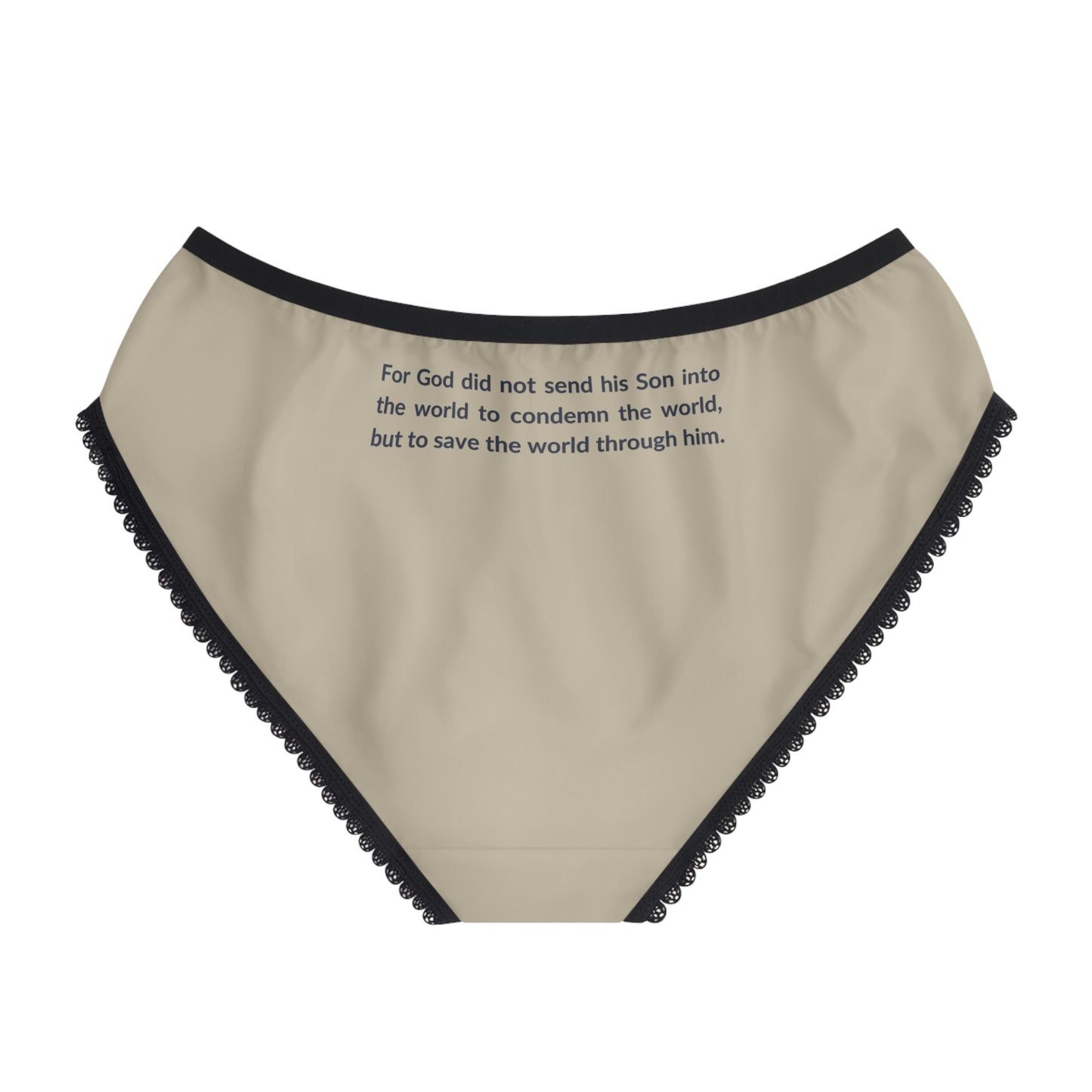 "Good News - John 3:17", Women's Briefs (Zen Green)