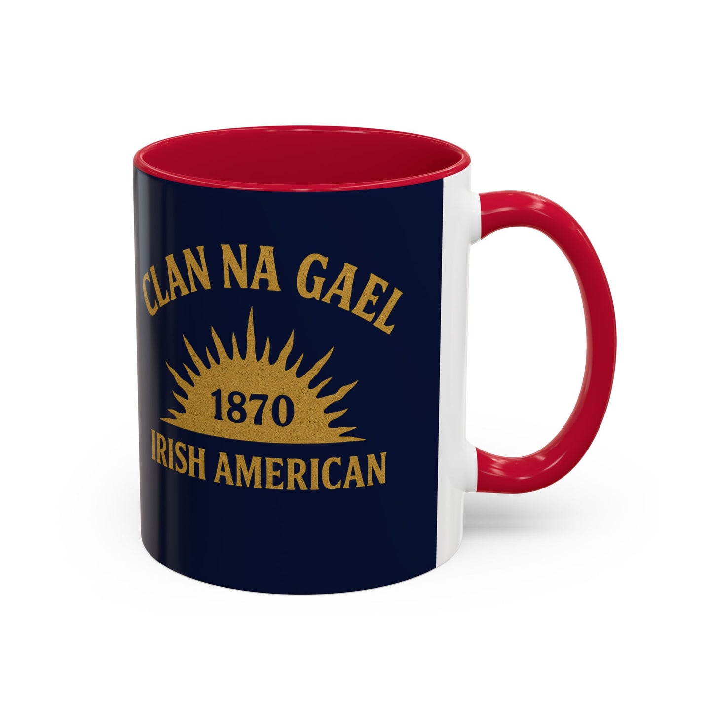 "Clan na Gael - Irish American", Colorful Mugs (11oz, 15oz) (Mariana Blue)