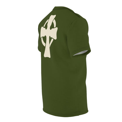 "Retro Jesus", Unisex T-shirt (Verdun Green)