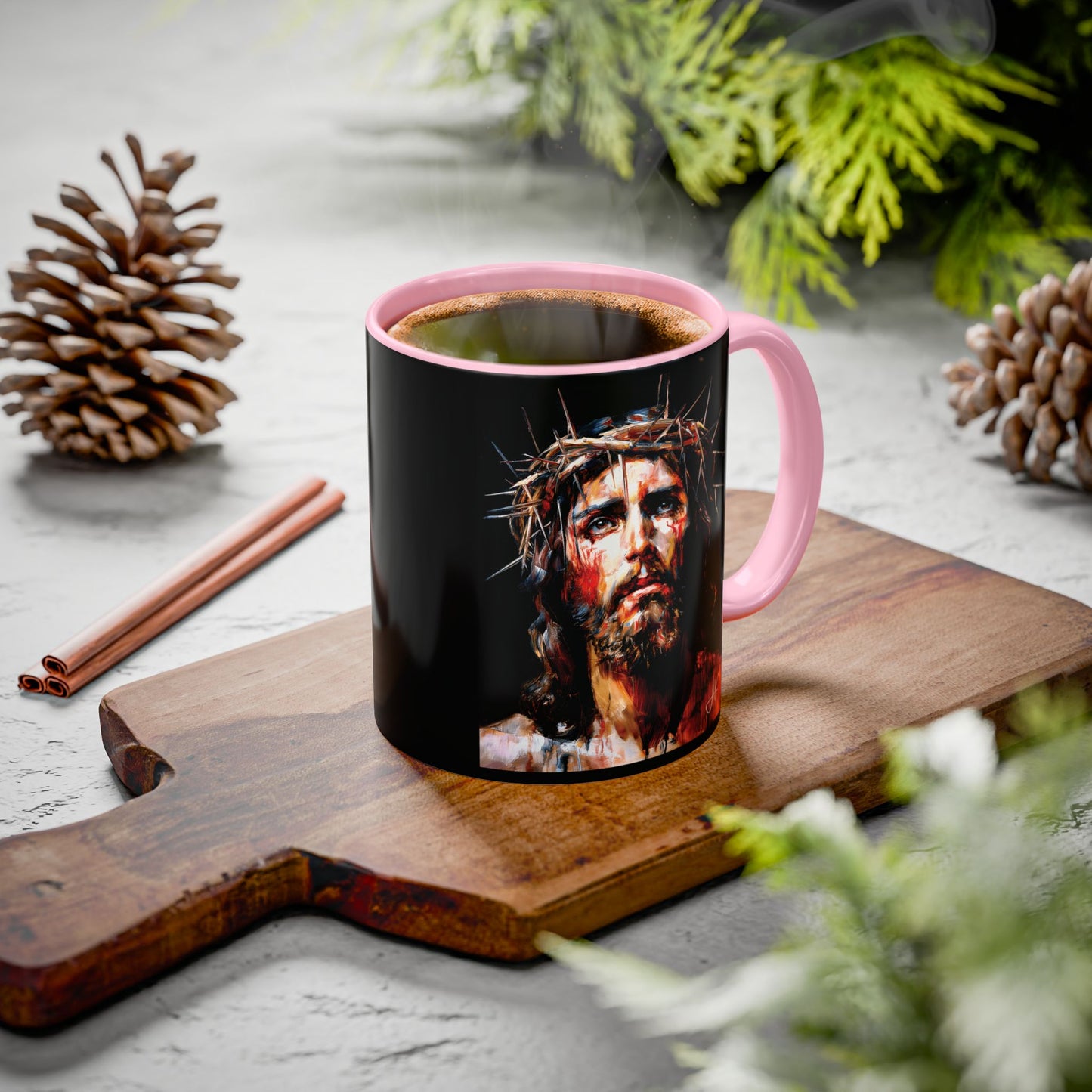 "Crown of Thorns", Colorful Mugs (11oz, 15oz)