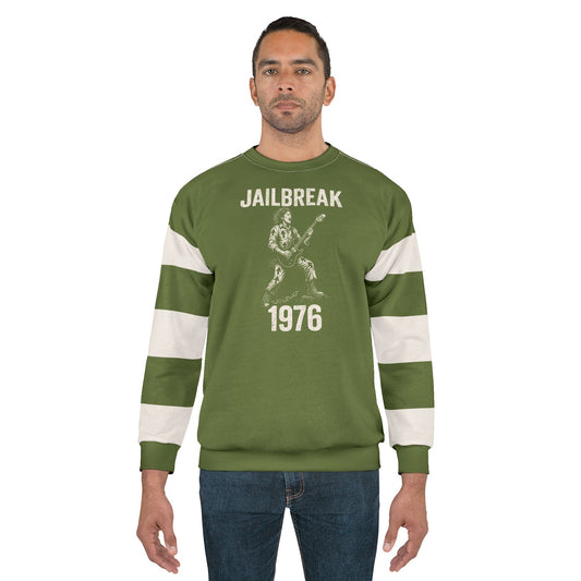 "Jailbreak 1976", Unisex Sweatshirt (Kangaroo-Bush Green)