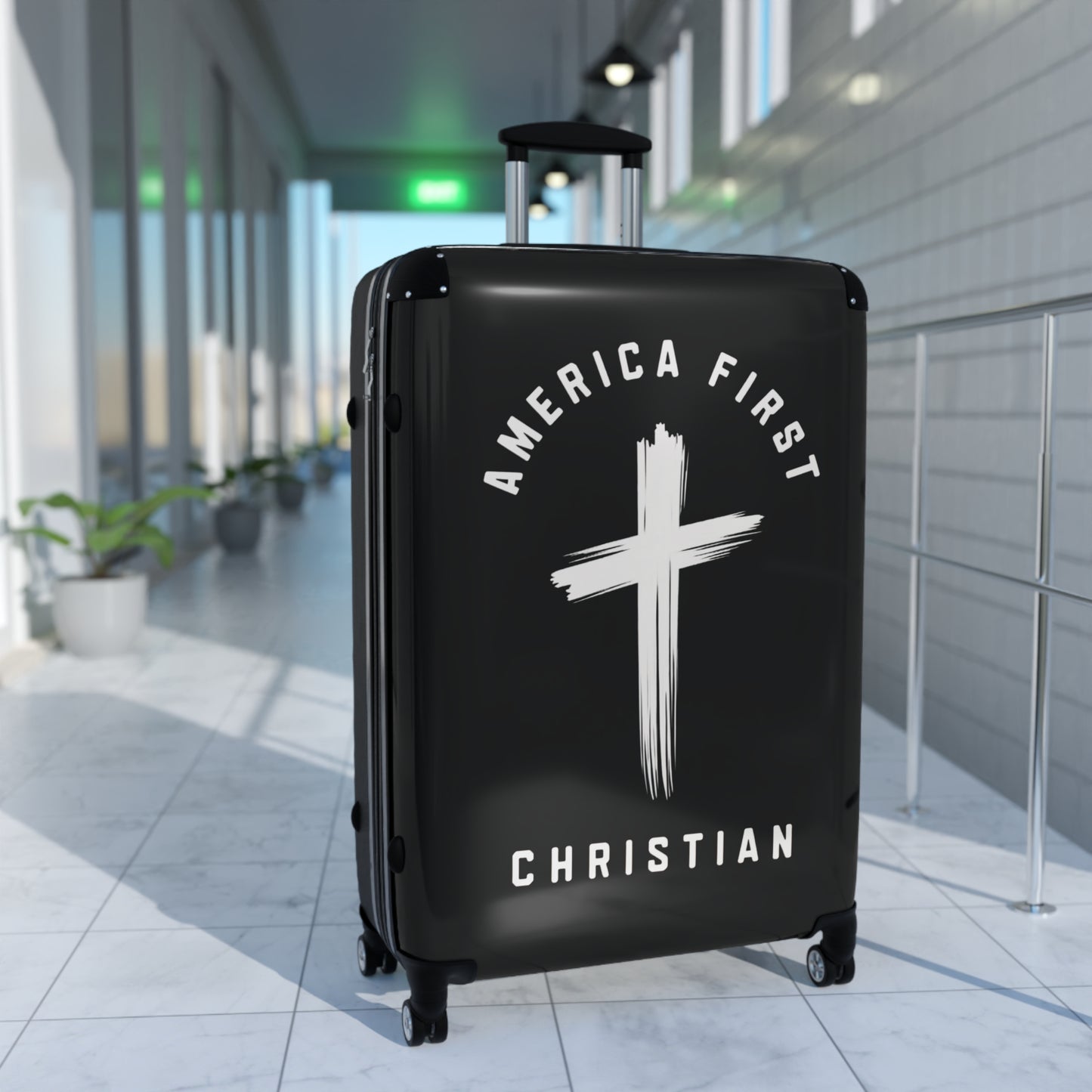 "America First Christian" #05 Suitcases (Moonless Black)