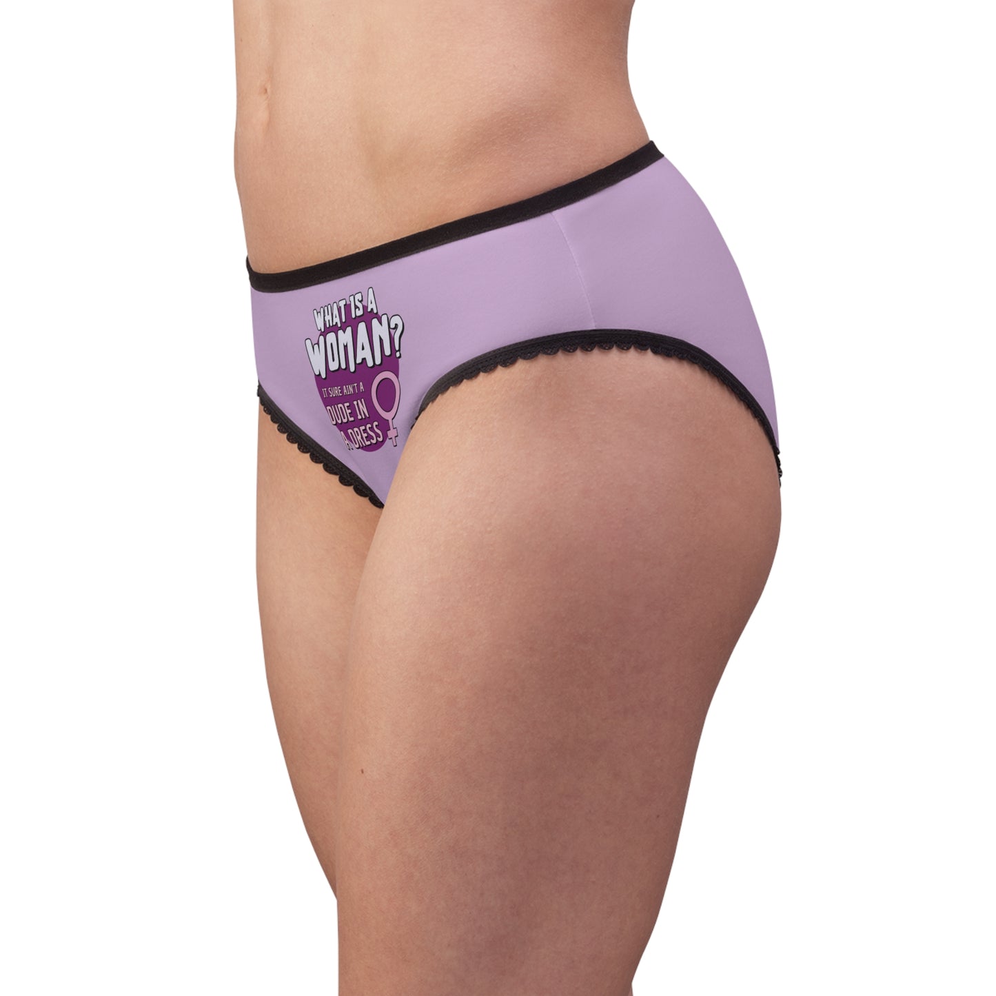 "What is a Woman" #01, Women's Briefs (Mauve)