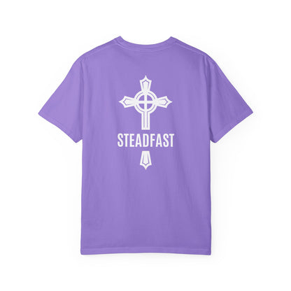 "Steadfast Cross in White", Unisex T-shirt