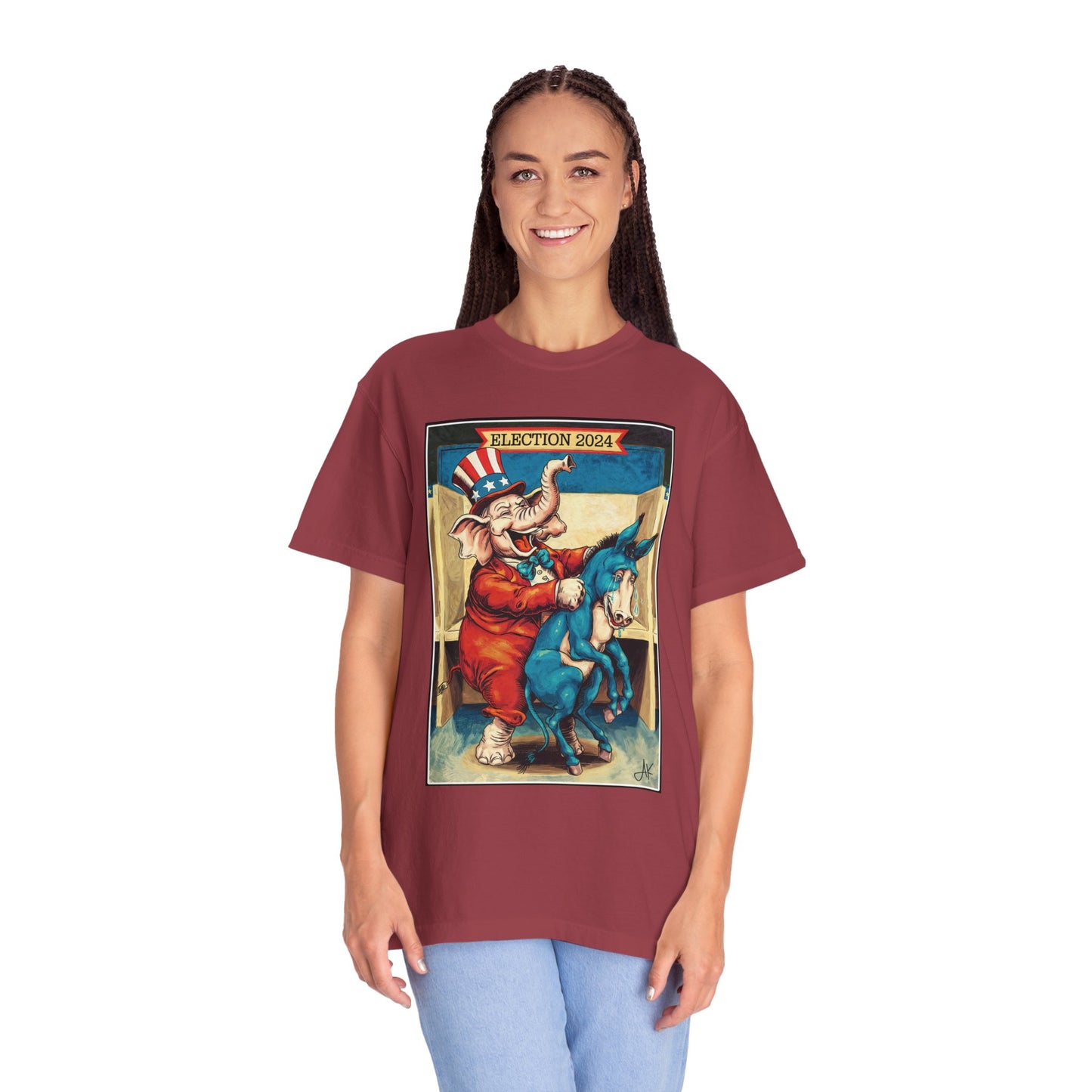 "MAGA Spanked the Donkeys 2024", Unisex T-shirt (Light Colors)