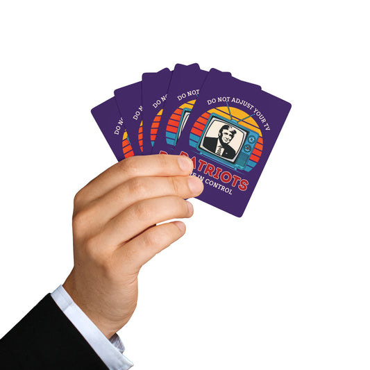 "Patriots are in Control" #01, Political Playing Cards (Pleasant Purple)