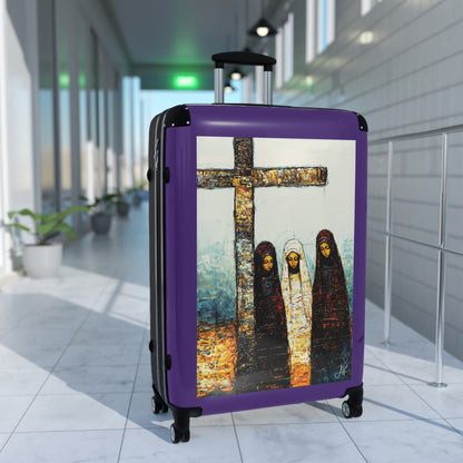 "At-the-Foot of the Cross - John 19:25", Suitcases (Purple)