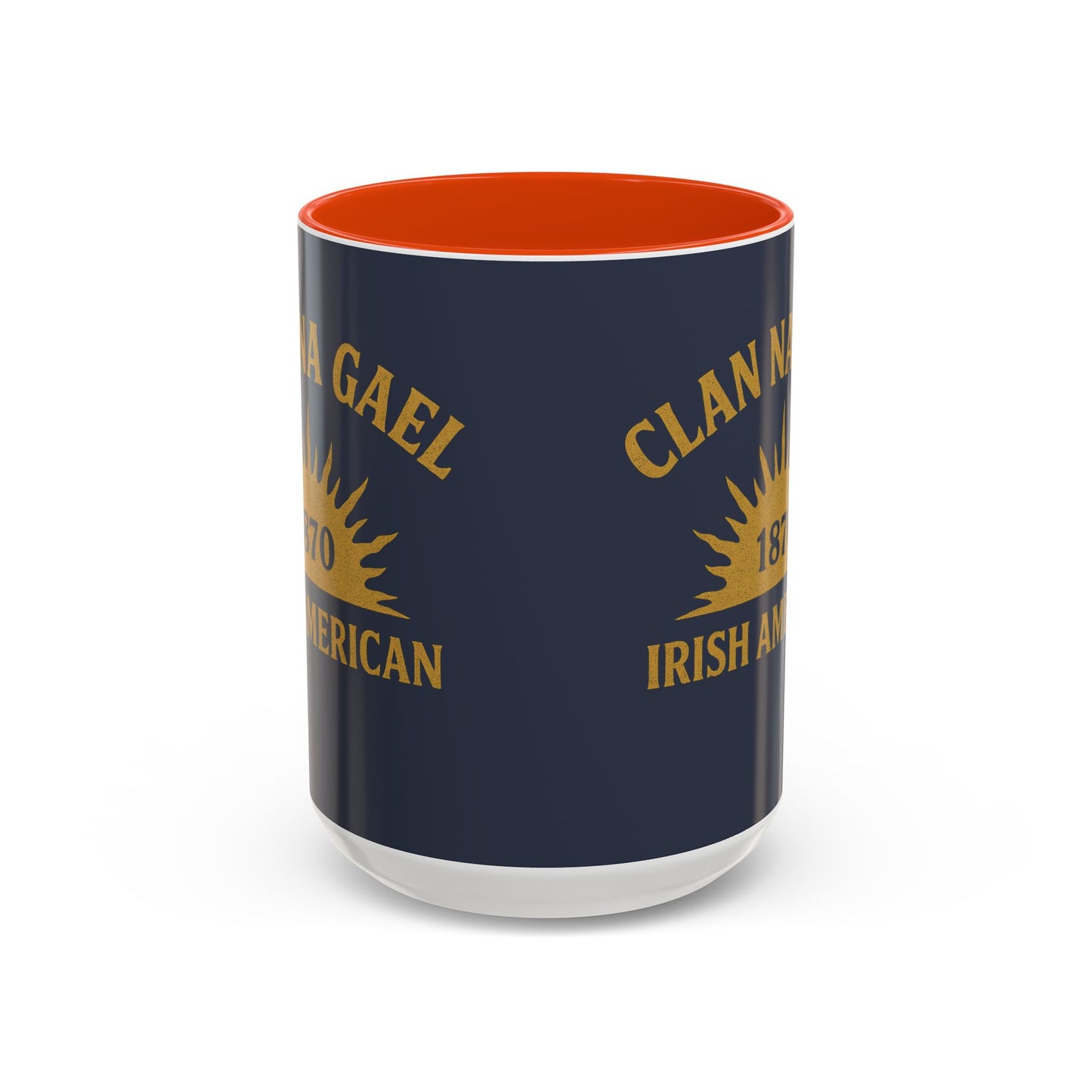 "Clan na Gael - Irish American", Colorful Mugs (11oz, 15oz) (Blue Burka Grey)