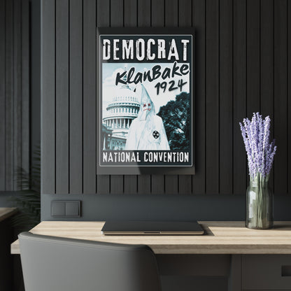 "Democrat KlanBake 1924", Acrylic Wall Prints (Cool Black)