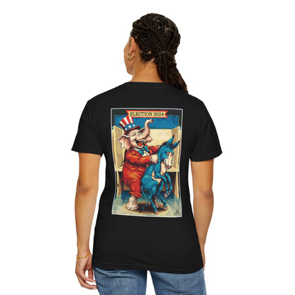 "MAGA Spanked the Donkeys 2024", Unisex T-shirt (Dark Colors)