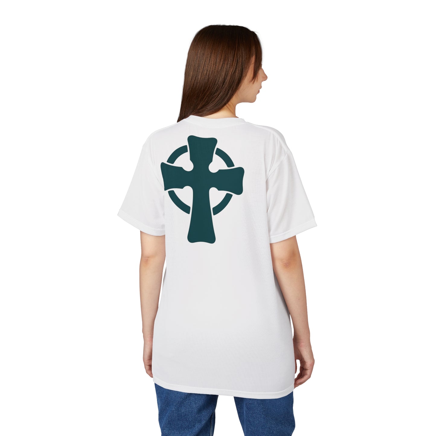 "Retro Jesus", Unisex T-shirt (Foamy Milk White)