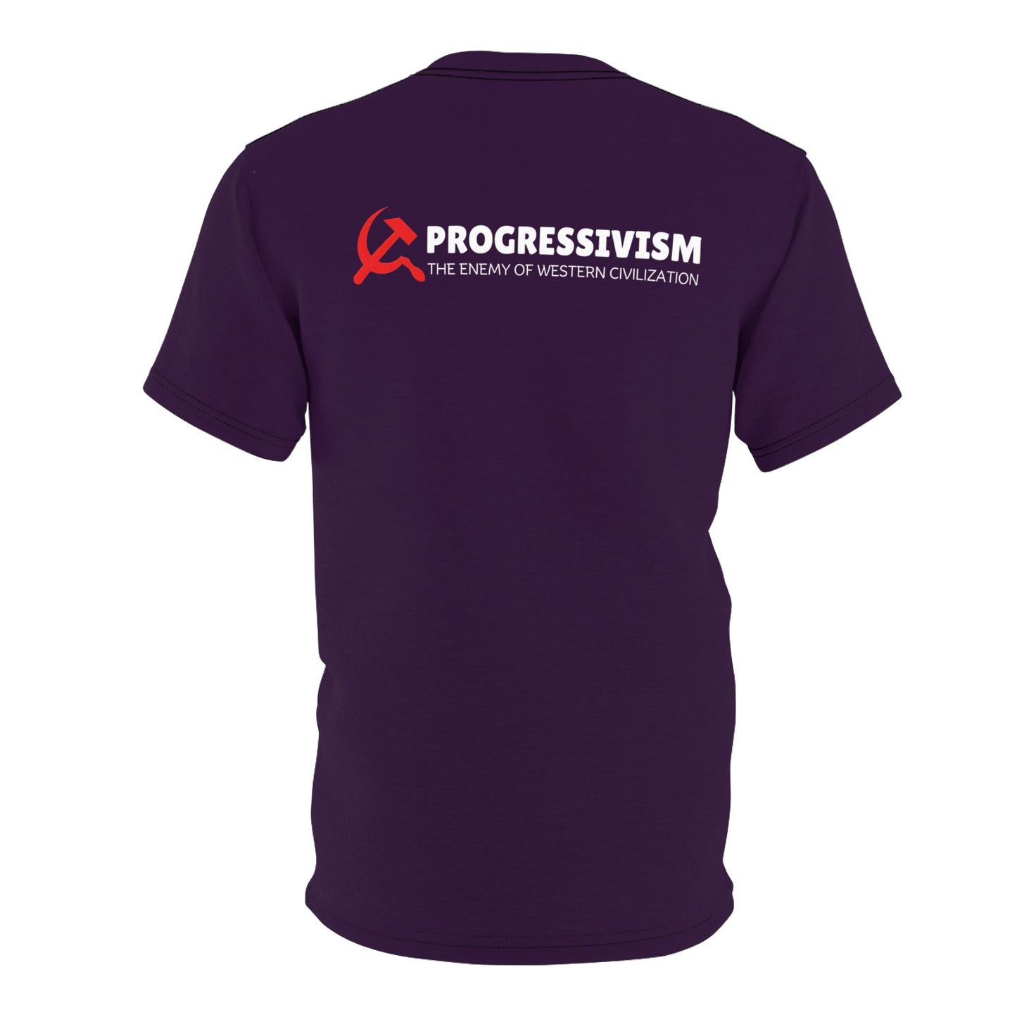 "Progressivism - Enemy of Western Civilization", Unisex Tee (Purple Nights)