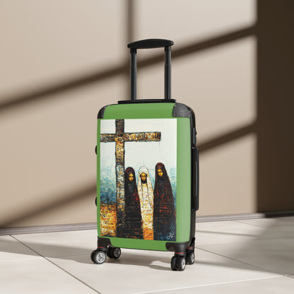 "At-the-Foot of the Cross - John 19:25", Suitcases (Light Green)