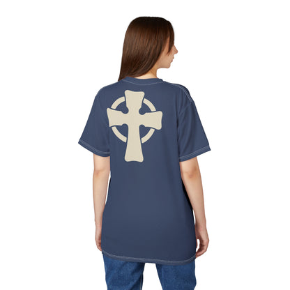 "Retro Jesus", Unisex T-shirt (Signature Blue)