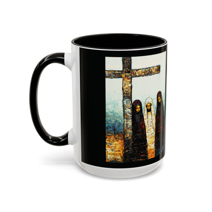 "At-the-Foot of the Cross - John 19:25", Colorful Mugs (11oz & 15oz)
