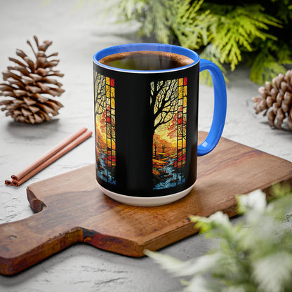 "Realization at 5", Colorful Mugs (11oz, 15oz)