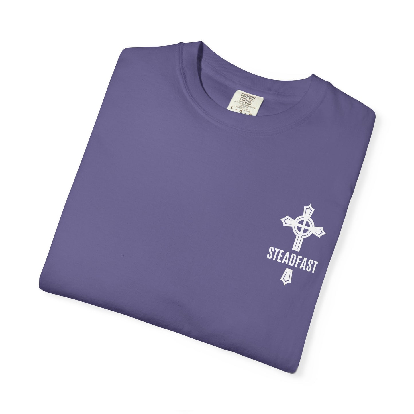 "Steadfast Cross in White", Unisex T-shirt