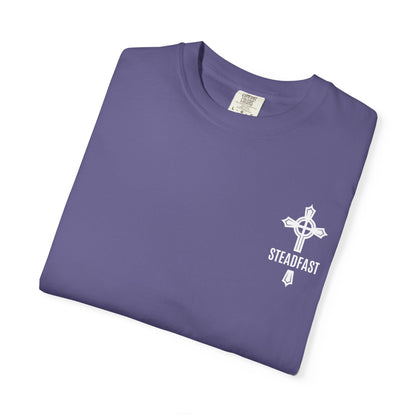 "Steadfast Cross in White", Unisex T-shirt