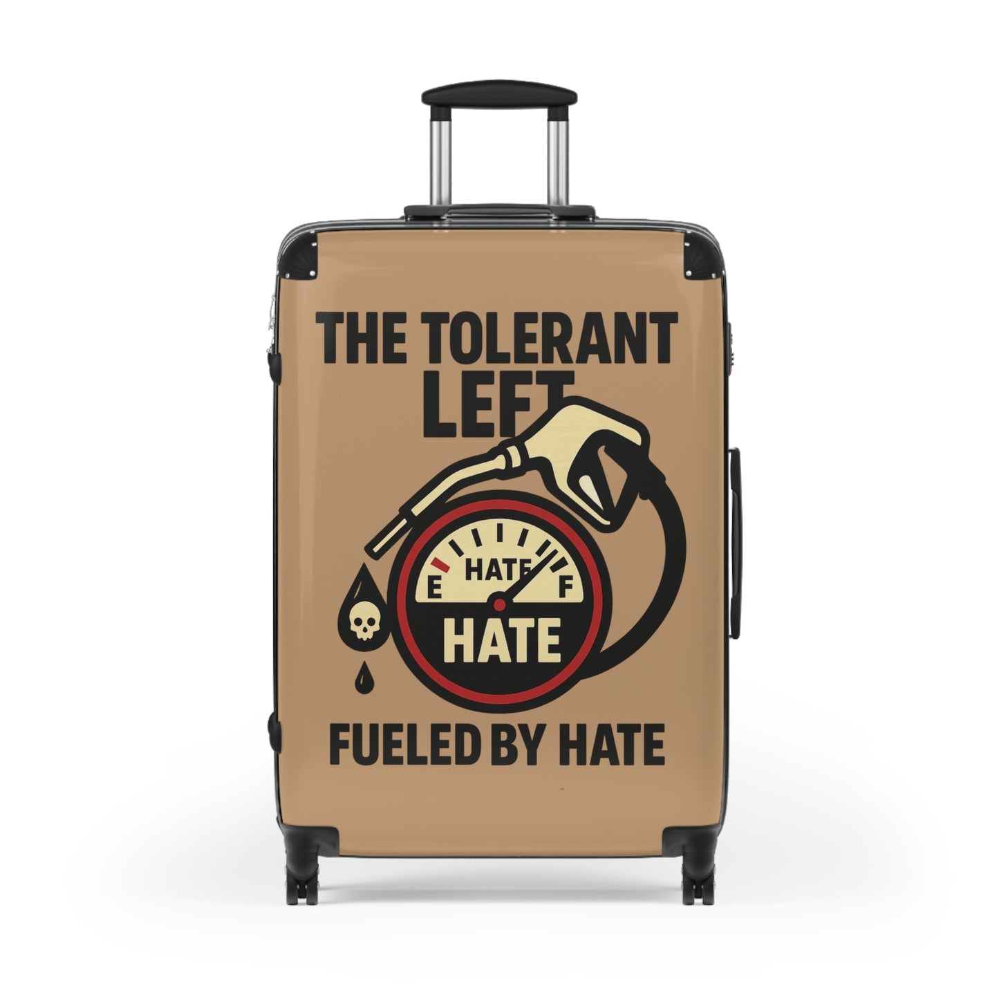 "The Tolerant Left", Suitcase (Camel Brown)
