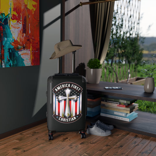 "America First - Christian" #01 Suitcases (Black)