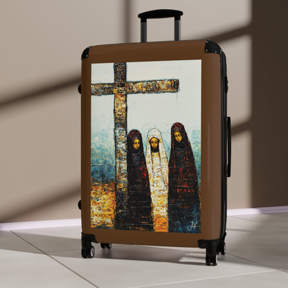 "At-the-Foot of the Cross - John 19:25", Suitcases (Dark Brown)