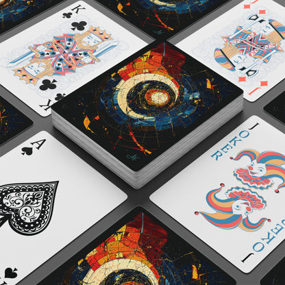 "Shatterdawn Vortex", Fine Art Playing Cards (Void Black)