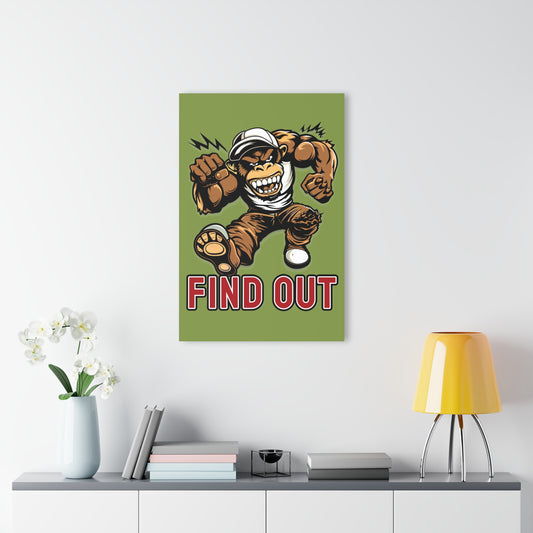"Find Out", Acrylic Wall Prints (French Cleat Hanging) (Zombie Green)