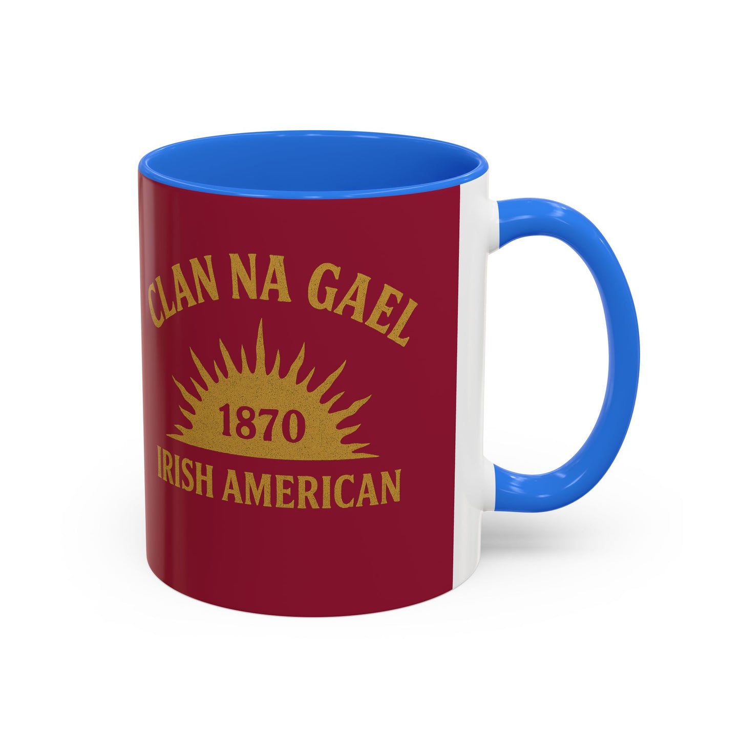 "Clan na Gael - Irish American", Colorful Mugs (11oz, 15oz) (Fénechas Red)