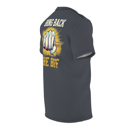 "Bring Back The Biff", Unisex T-shirt (Hebridean Grey)